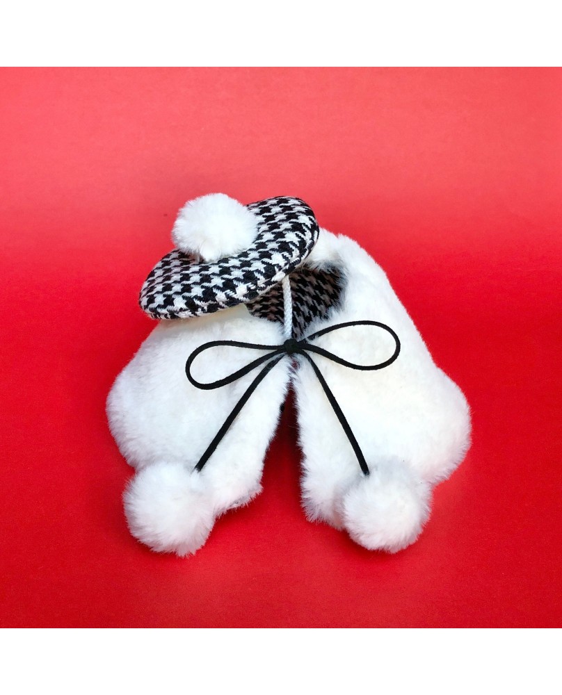 Houndstooth Pet Cape Set