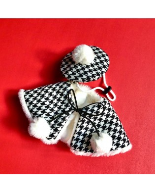 Houndstooth Pet Cape Set