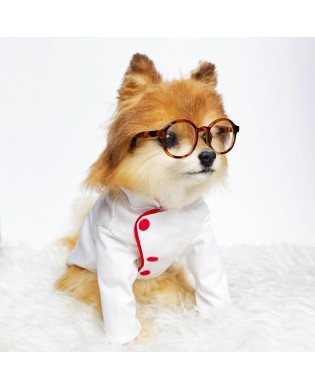 Cute pet chef uniform set