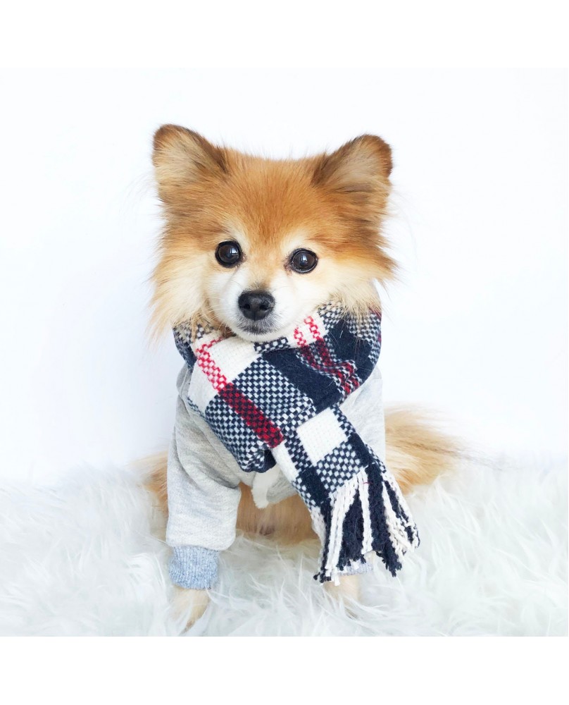 Pet Plaid Scarf