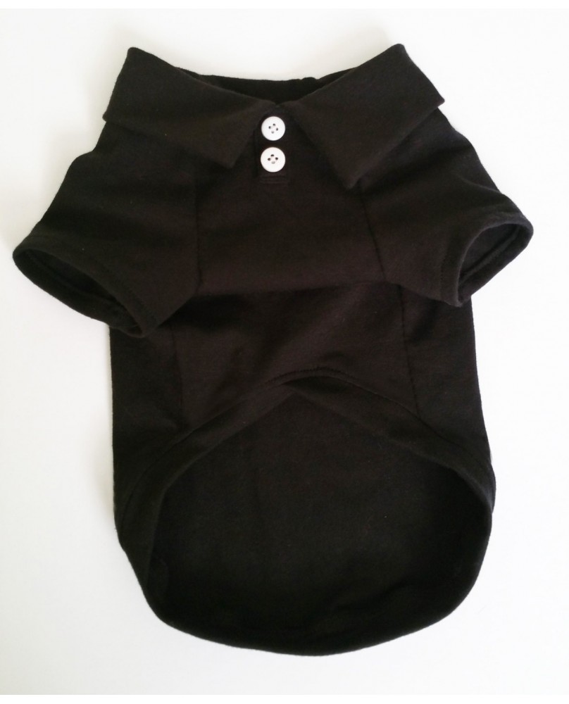 Pet Simple Style Solid Color Button Top