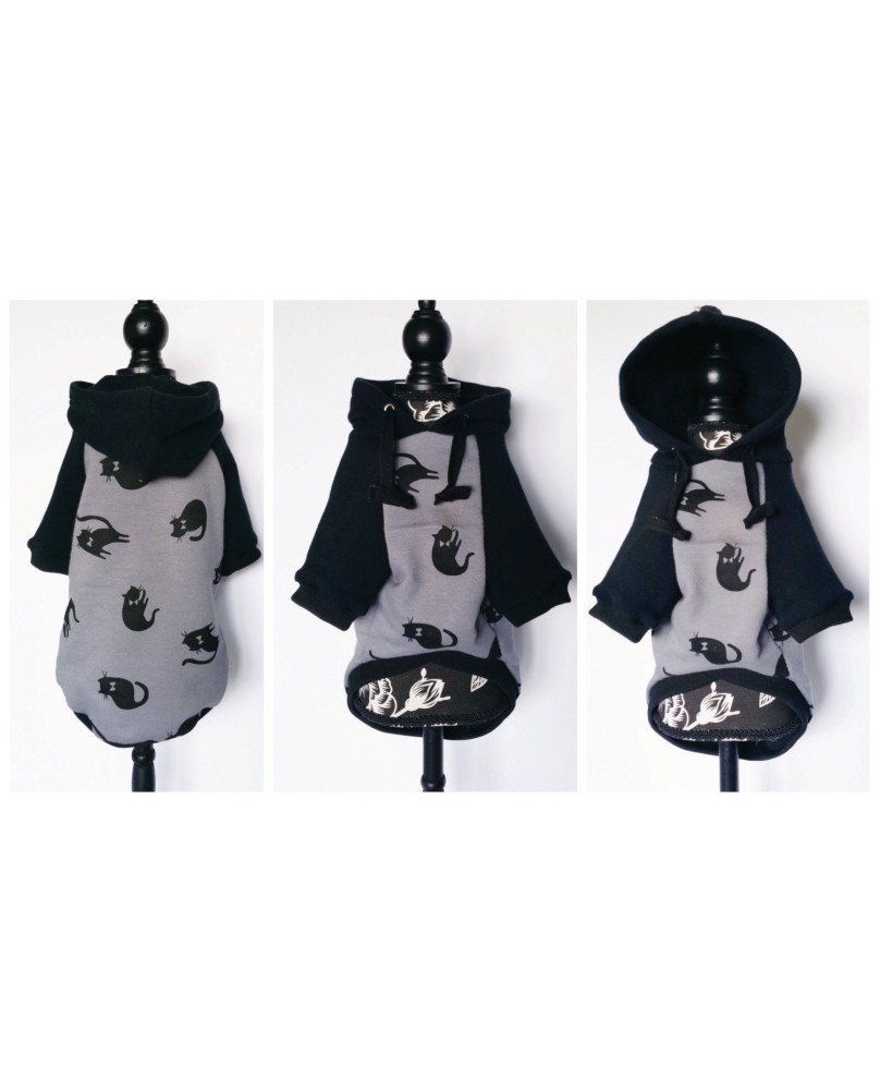 Cat Print Pet Hoodie