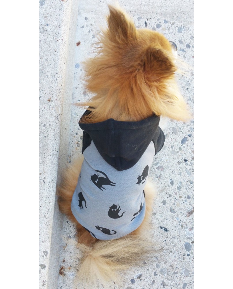 Cat Print Pet Hoodie